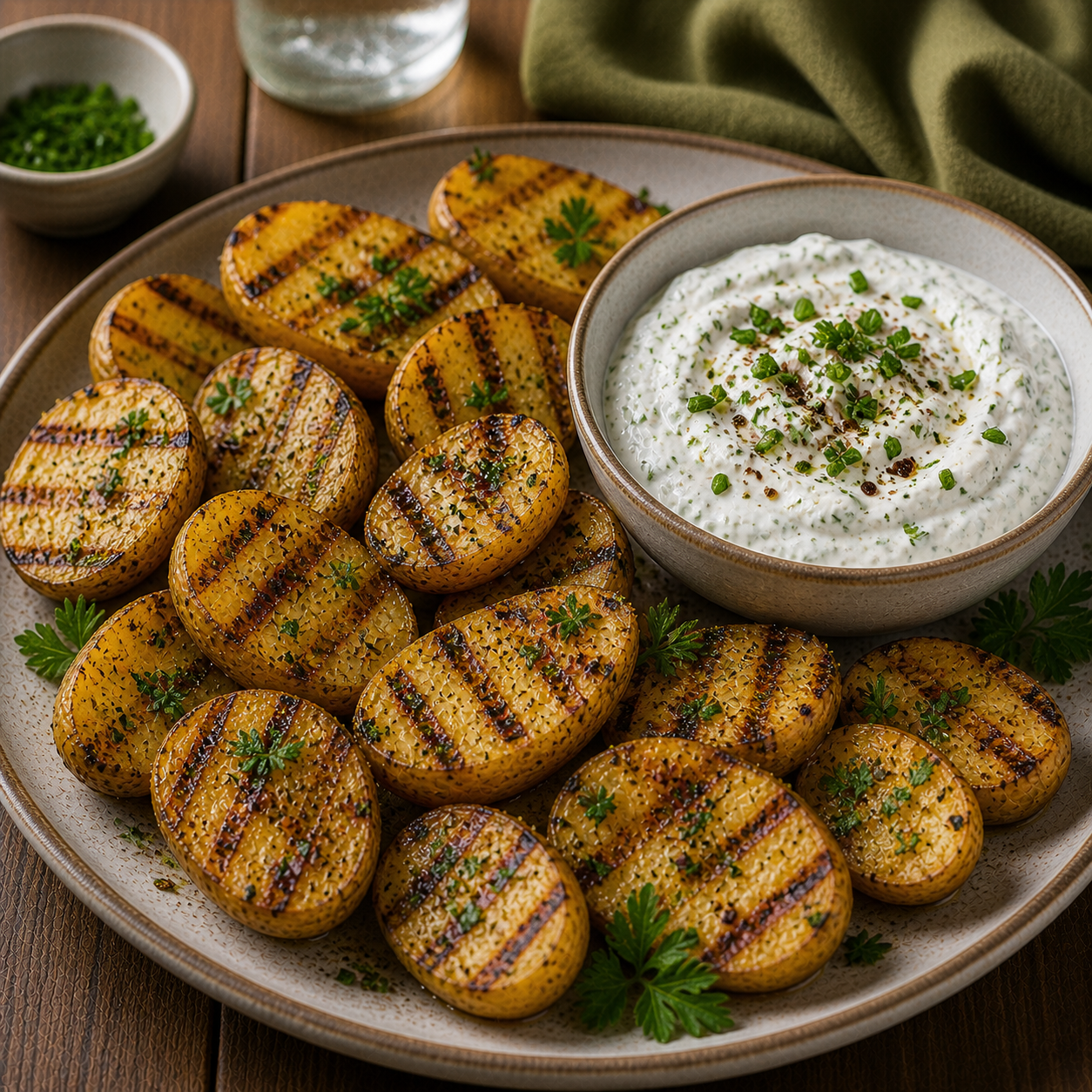 Grillkartoffeln mit Quark